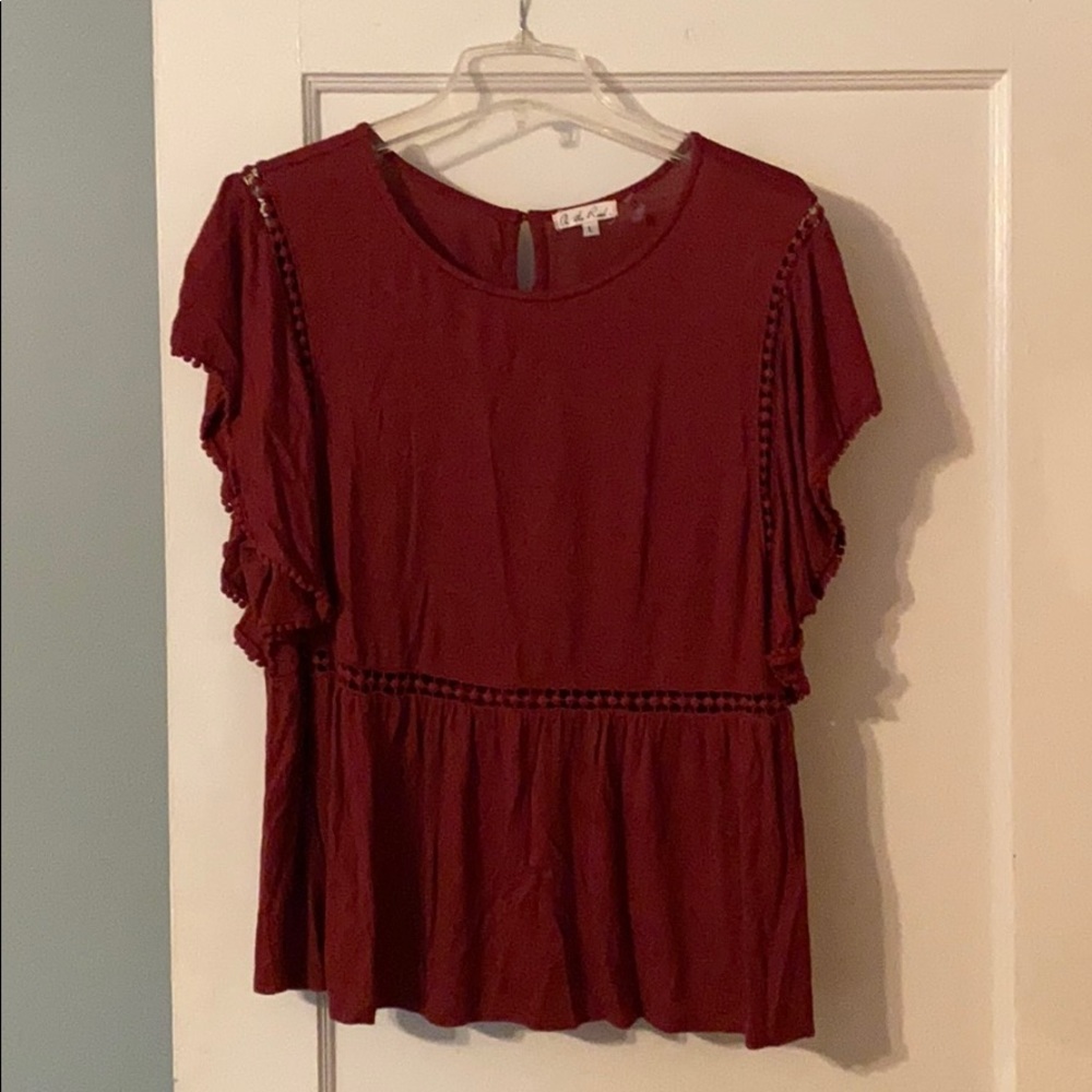 Anthropologie Rust Top